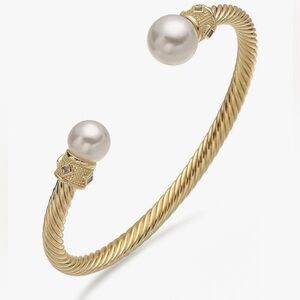 NEW 14K Gold Plated Twisted Cable Wire Bracelet